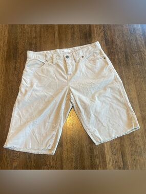 Carve Designs Tan Corduroy Shorts Frayed Hem - Size 2